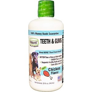 Liquid-Vet Teeth & Gums Support Chicken Flavor Dog Supplement, 32-fl oz bottle
