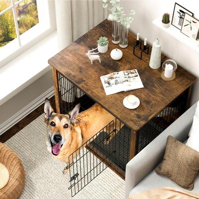 Show full view: BingoPaw Modern Furniture Style End Table Dog Crate, 31-inch slide 5 of 11