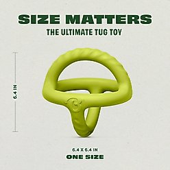 Benebone Rubber Tug Dog Toy, Green slide 2 of 8