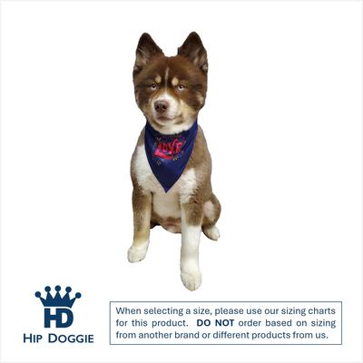 Show full view: Hip Doggie Valentine's Day Love & Scattered Hearts Reversible Dog Bandana, Small slide 2 of 8