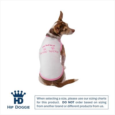 Show full view: Hip Doggie You Had Me at Bow Wow Dog Tank, X-Small slide 3 of 8