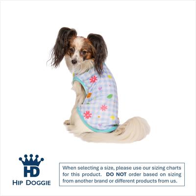 Show full view: Hip Doggie Blue Gingham Dog Tank, X-Small slide 2 of 7