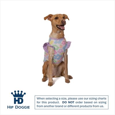 Show full view: Hip Doggie Pastel Flower Ruffle Dog Shirt, Medium slide 2 of 7
