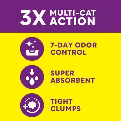 Show full view: Scoop Away Multi-Cat Meadow Fresh Scented Clumping Clay Cat Litter, 25-lb box slide 10 of 11