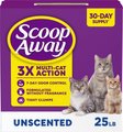 Scoop Away Clumping Unscented Cat Litter, 25-lb box