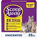 Scoop Away Clumping Unscented Cat Litter, 25-lb box