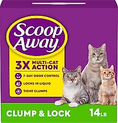 Scoop Away Clump & Lock Fresh Spring Air Scented Cat Litter, 14-lb box