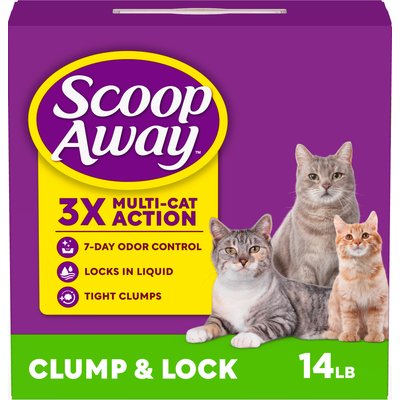 Scoop Away Scoop Away Clump & Lock Fresh Spring Air Scented Cat Litter, 14-lb box