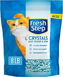 Fresh Step Crystals Scented Non-Clumping Cat Litter, 8-lb bag