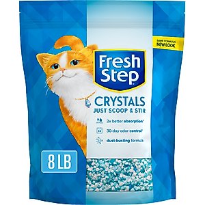 Fresh Step Crystals Scented Non-Clumping Cat Litter, 8-lb bag