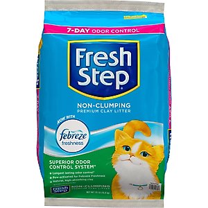 Fresh Step Premium Scented Non-Clumping Cat Litter, 35-lb bag