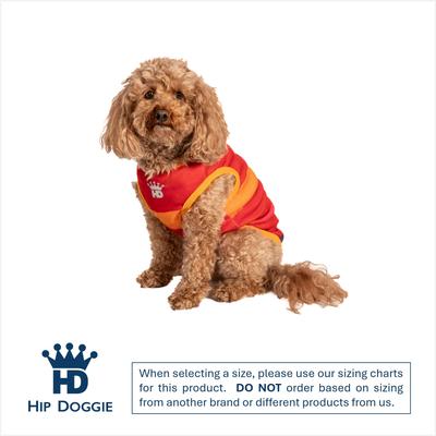 Show full view: Hip Doggie Watercolor Dog Tank, Orange/Red, Small slide 2 of 7