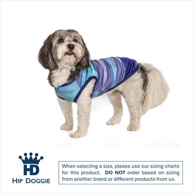 Show full view: Hip Doggie Watercolor Dog Tank, Blue/Lavender, X-Large slide 2 of 7