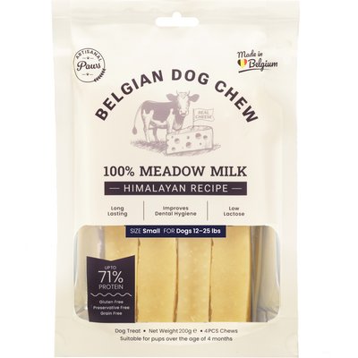 Artisanal Paws Artisanal Paws Belgian Dog Chew Himalayan Recipe Cheese Dog Chew, Small, 4 count