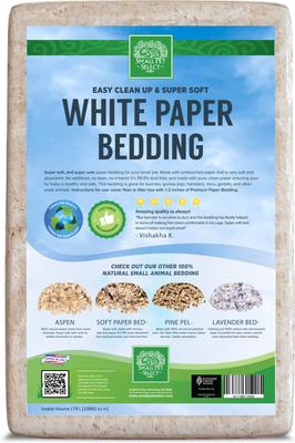 Show full view: Small Pet Select Premium Unbleached White Paper Small Animal Bedding, 178-L bag, case of 2 slide 4 of 6