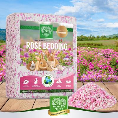 Show full view: Small Pet Select Natural Paper with Real Rose Petals Small Animal Bedding, 56-L bag slide 4 of 4
