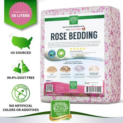 Show full view: Small Pet Select Natural Paper with Real Rose Petals Small Animal Bedding, 56-L bag slide 3 of 4