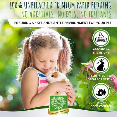 Show full view: Small Pet Select Natural Paper with Real Rose Petals Small Animal Bedding, 56-L bag slide 2 of 4