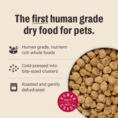 Show full view: The Honest Kitchen Human Grade Essential Clusters Whole Grain Turkey & Chicken Dry Dog Food, 5-lb bag slide 6 of 9