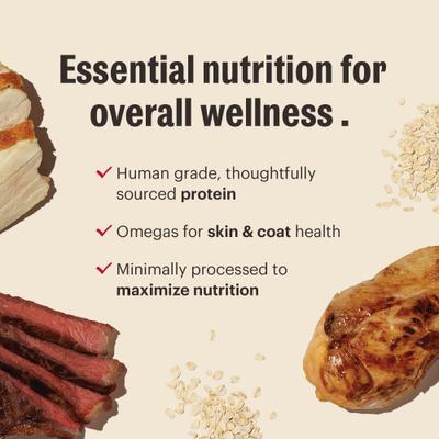 Show full view: The Honest Kitchen Human Grade Essential Clusters Whole Grain Turkey & Chicken Dry Dog Food, 5-lb bag slide 5 of 9