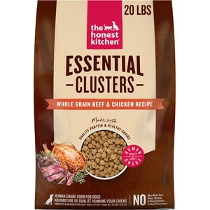 The Honest Kitchen Human Grade Essential Clusters Whole Grain Beef & Chicken Dry Dog Food, 20-lb bag