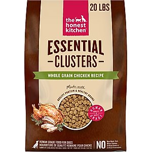 The Honest Kitchen Human Grade Essential Clusters Whole Grain Chicken Dry Dog Food, 20-lb bag