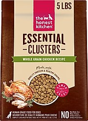 The Honest Kitchen Human Grade Essential Clusters Whole Grain Chicken Dry Dog Food, 5-lb bag