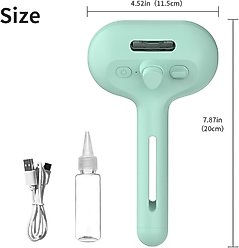 VIVIPAL Self Cleaning Dog & Cat Hair Steam Brush, Green slide 2 of 9