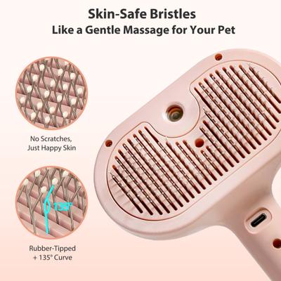 VIVIPAL Self Cleaning Dog & Cat Hair Steam Brush