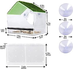 KNUTI House Shaped Window Bird Feeder slide 2 of 7