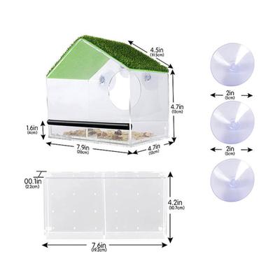 Show full view: KNUTI House Shaped Window Bird Feeder slide 4 of 7