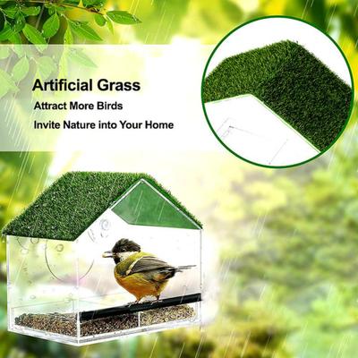 Show full view: KNUTI House Shaped Window Bird Feeder slide 5 of 7