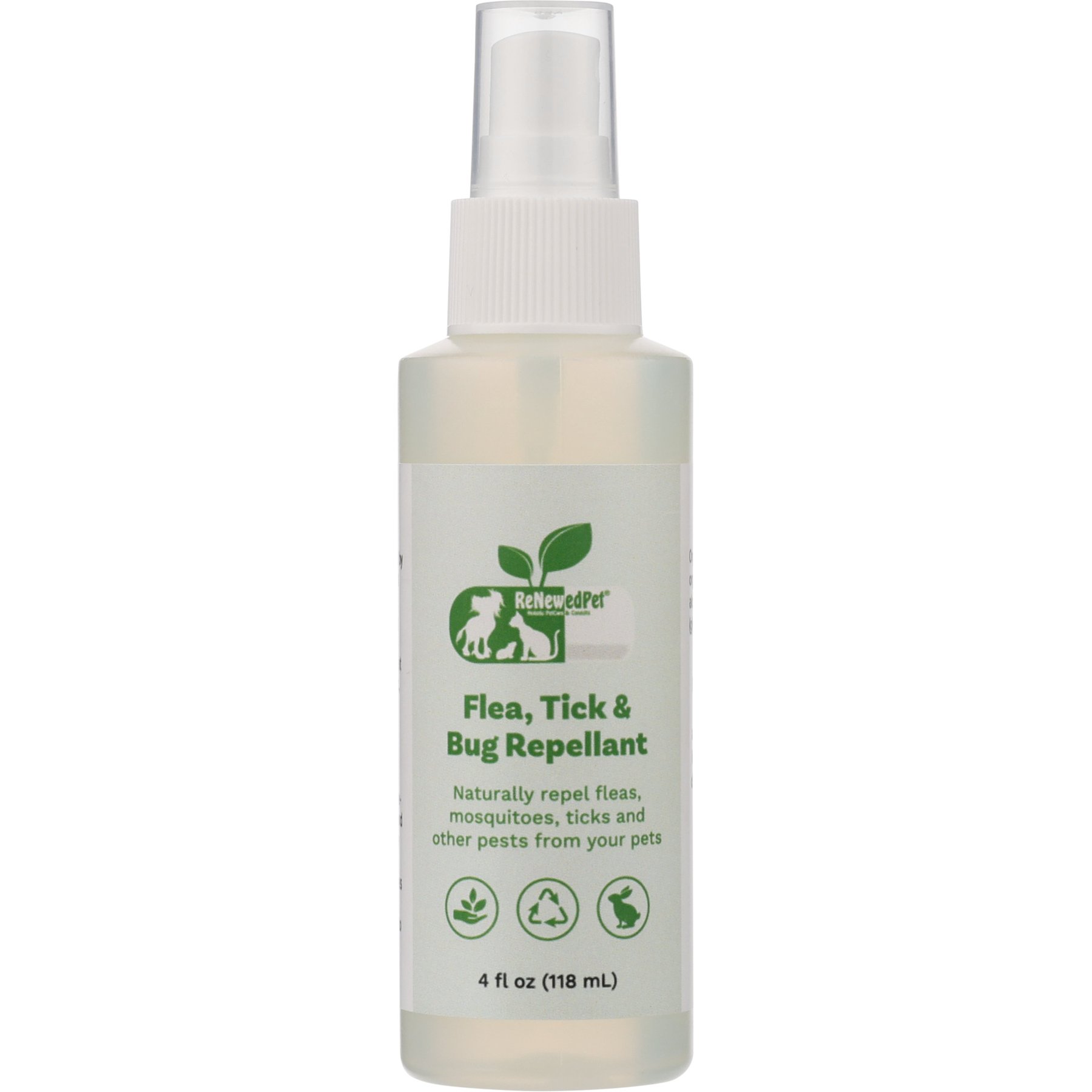 RenewedPet Flea, Tick & Bug Repellent Spray for Dogs, 4-fl oz bottle