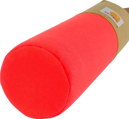 Show full view: Carhartt Nylon Duck Canvas Training Bumper Dog Toy, Hunter Orange, Large slide 4 of 5