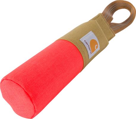 Show full view: Carhartt Nylon Duck Canvas Training Bumper Dog Toy, Hunter Orange, Small slide 3 of 6