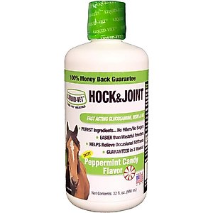 Liquid-Vet Hock & Joint Support Peppermint Flavor Liquid Horse Supplement, 32-fl oz bottle