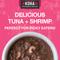 Show in main carousel: KOHA Poké Bowl Tuna & Shrimp Entrée in Gravy Wet Cat Food, 3-oz pouch, case of 12 slide 3 of 8