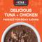 Show in main carousel: KOHA Poké Bowl Tuna & Chicken Entrée in Gravy Wet Cat Food, 3-oz pouch, case of 12 slide 3 of 8