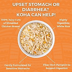 KOHA Bland Diets Chicken & White Rice Wet Cat Food, 2.8-oz pouch, case of 12 slide 2 of 6