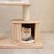 Show in main carousel: Happy & Polly Royal Crown Collection 70-in Oak Wood Cat Tree & Condo, Beige slide 7 of 11