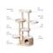 Show in main carousel: Happy & Polly Multi-Level 55.5-in Whispering Hollow Natural Wood Cat Tree, Beige slide 9 of 10