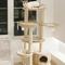 Show in main carousel: Happy & Polly Multi-Level 55.5-in Whispering Hollow Natural Wood Cat Tree, Beige slide 2 of 10