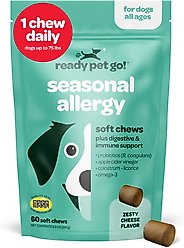 Ready Pet Go Seasonal Allergy Dog Supplement, 60 count