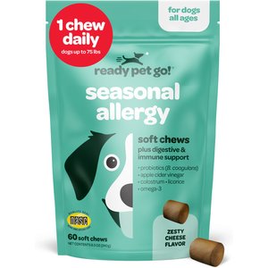 Ready Pet Go Seasonal Allergy Dog Supplement, 60 count