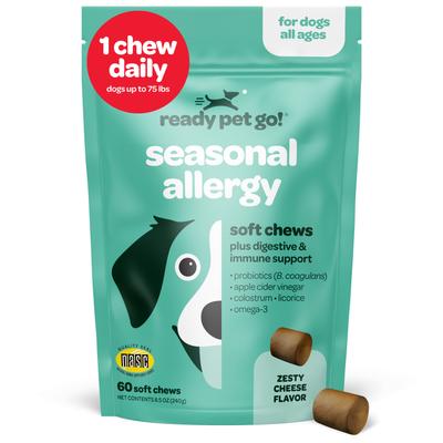 Show full view: Ready Pet Go Seasonal Allergy Dog Supplement, 60 count slide 1 of 7