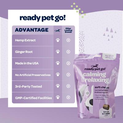 Show full view: Ready Pet Go Calming & Relaxing Soft Chew Dog Supplement, 90 count slide 8 of 9