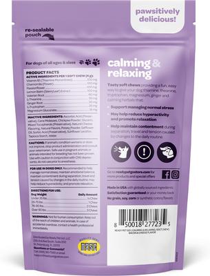 Show full view: Ready Pet Go Calming & Relaxing Soft Chew Dog Supplement, 60 count slide 3 of 8