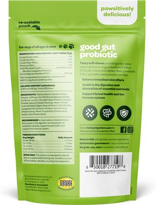 Show full view: Ready Pet Go Good Gut Probiotic Dog Supplement, 60 count slide 3 of 8