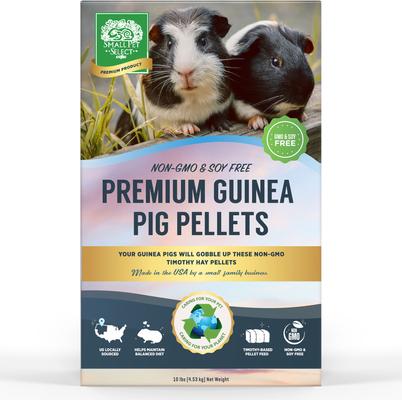 Show full view: Small Pet Select Premium Non-GMO Pellet Guinea Pig Food, 10-lb box slide 3 of 5