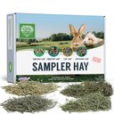 Small Pet Select Sampler Hay 2nd Cutting, 3rd Cutting Timothy Hay, Oat Hay, & Orchard Hay Small Animal Food, 8-lb box